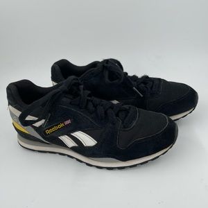 Reebok Boy’s GL 3000 Black Yellow Sneakers - Size 5 Youth
